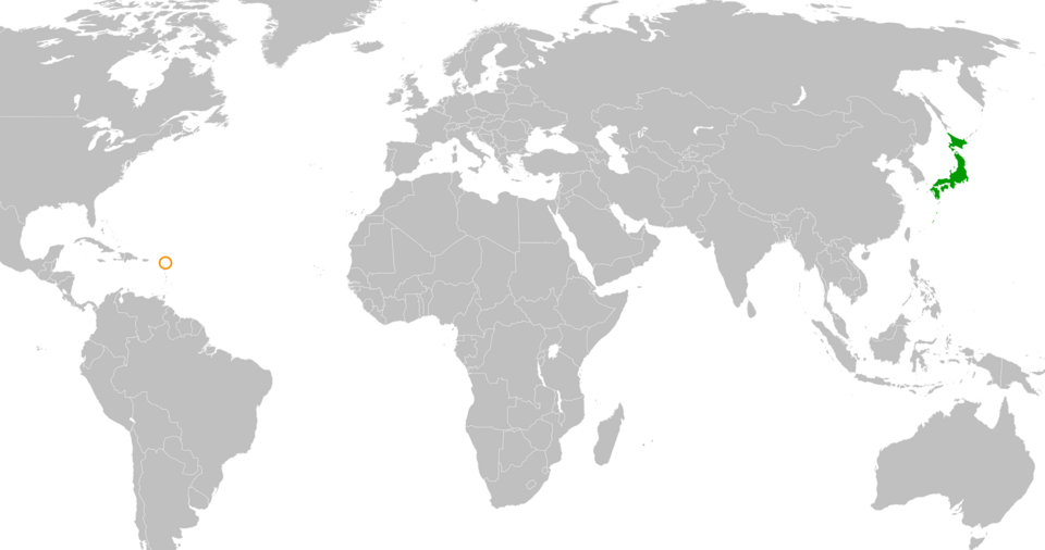 Map of Antigua And Barbuda