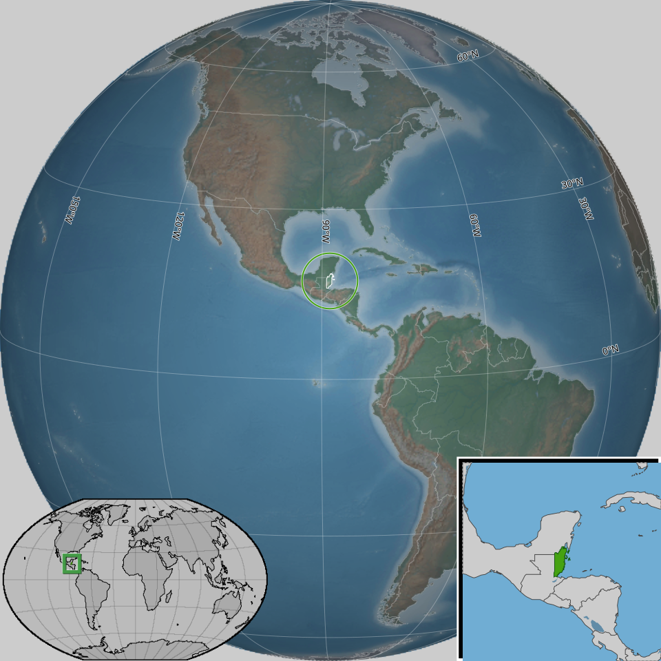 Map of Belize