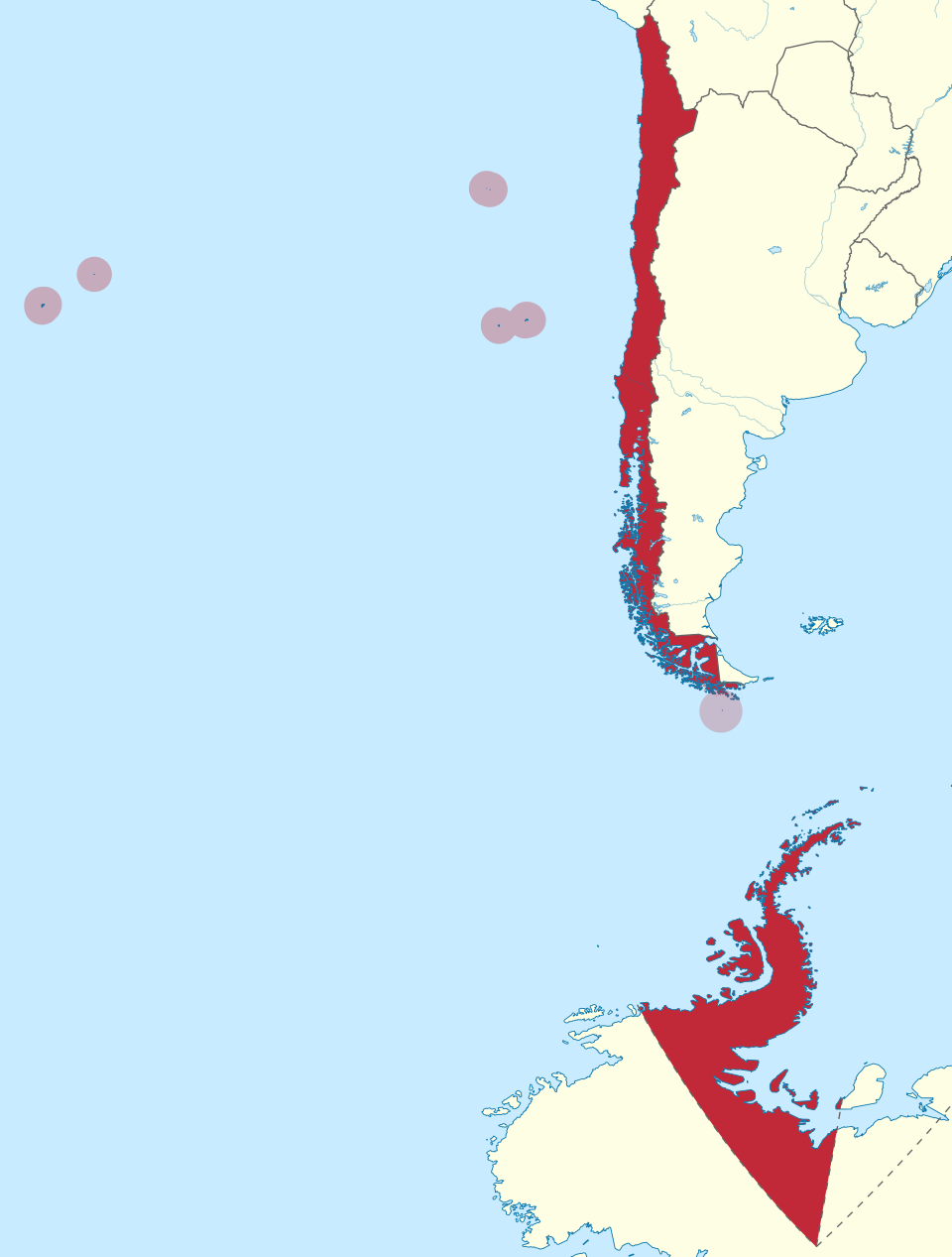 Map of Chile