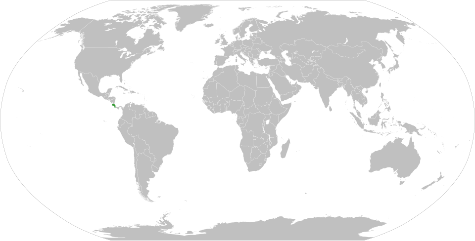 Map of Costa Rica