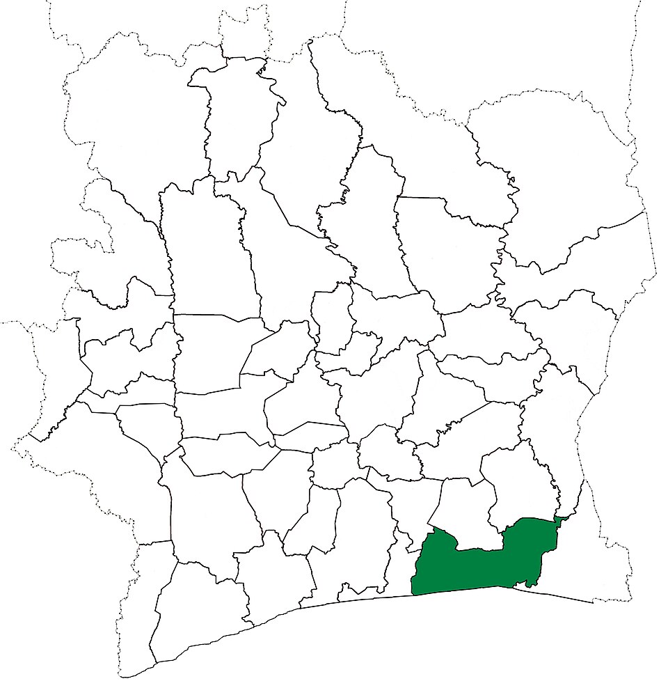 Map of Cote D'Ivoire
