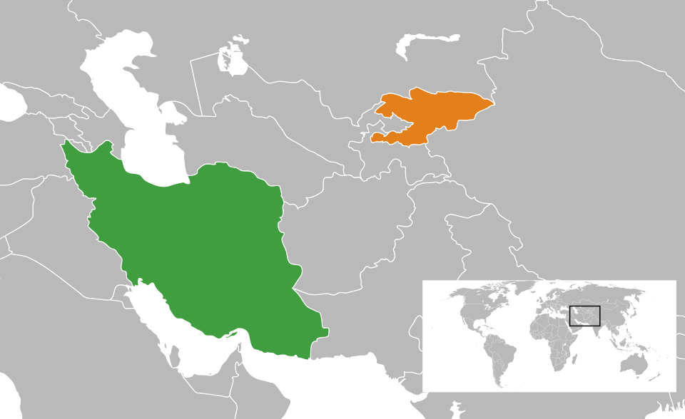 Map of Kyrgyzstan