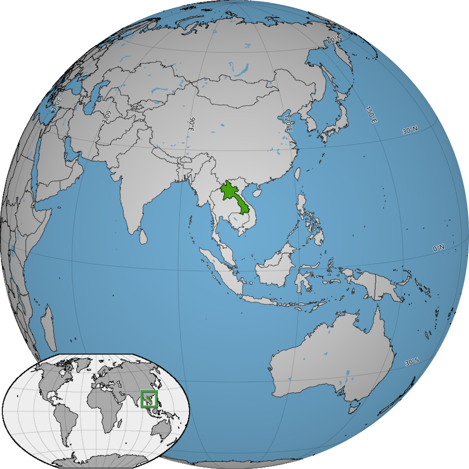 Map of Laos