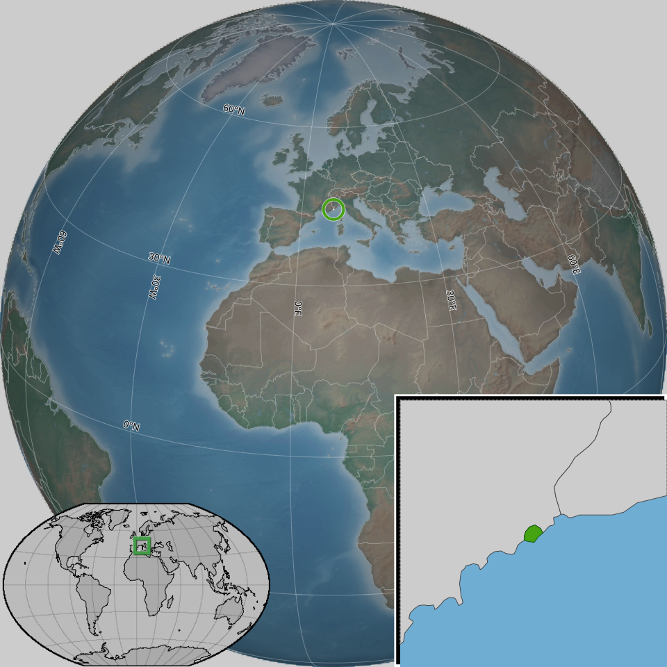 Map of Monaco