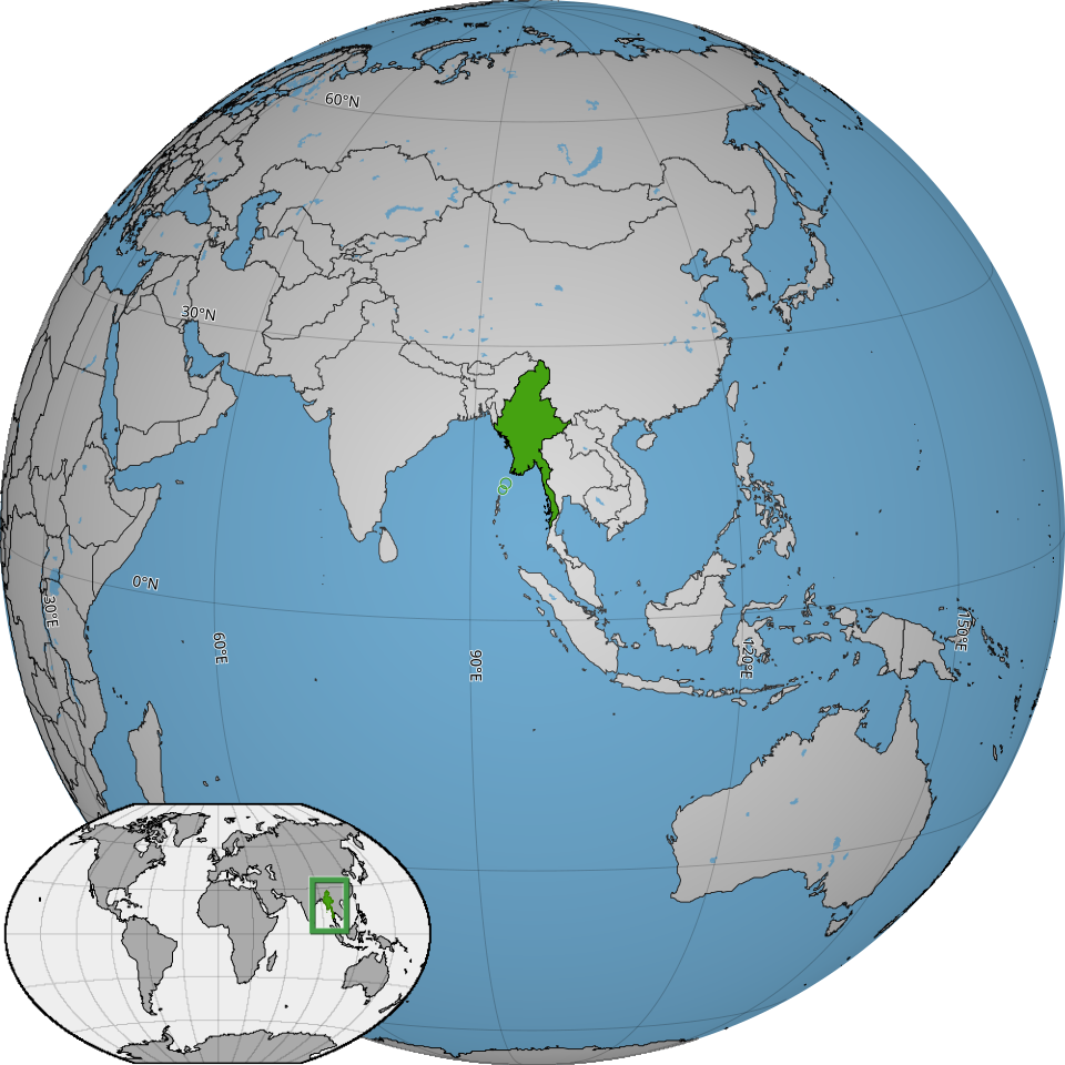 Map of Myanmar