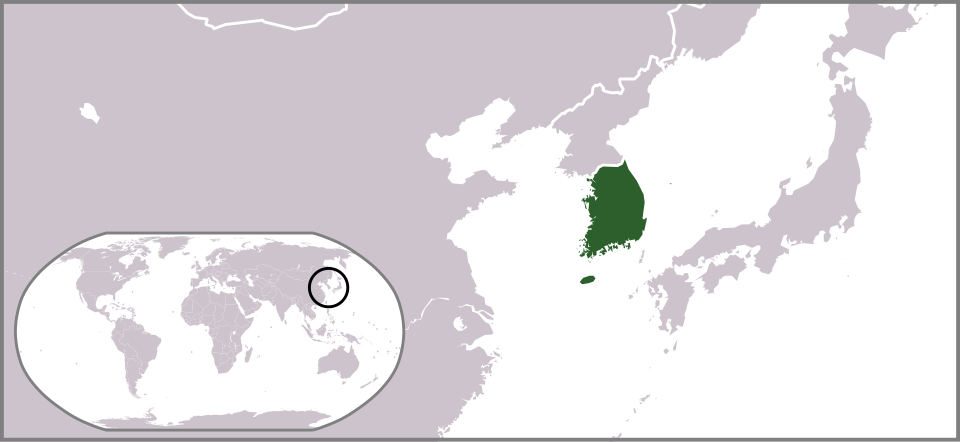 Map of South Korea