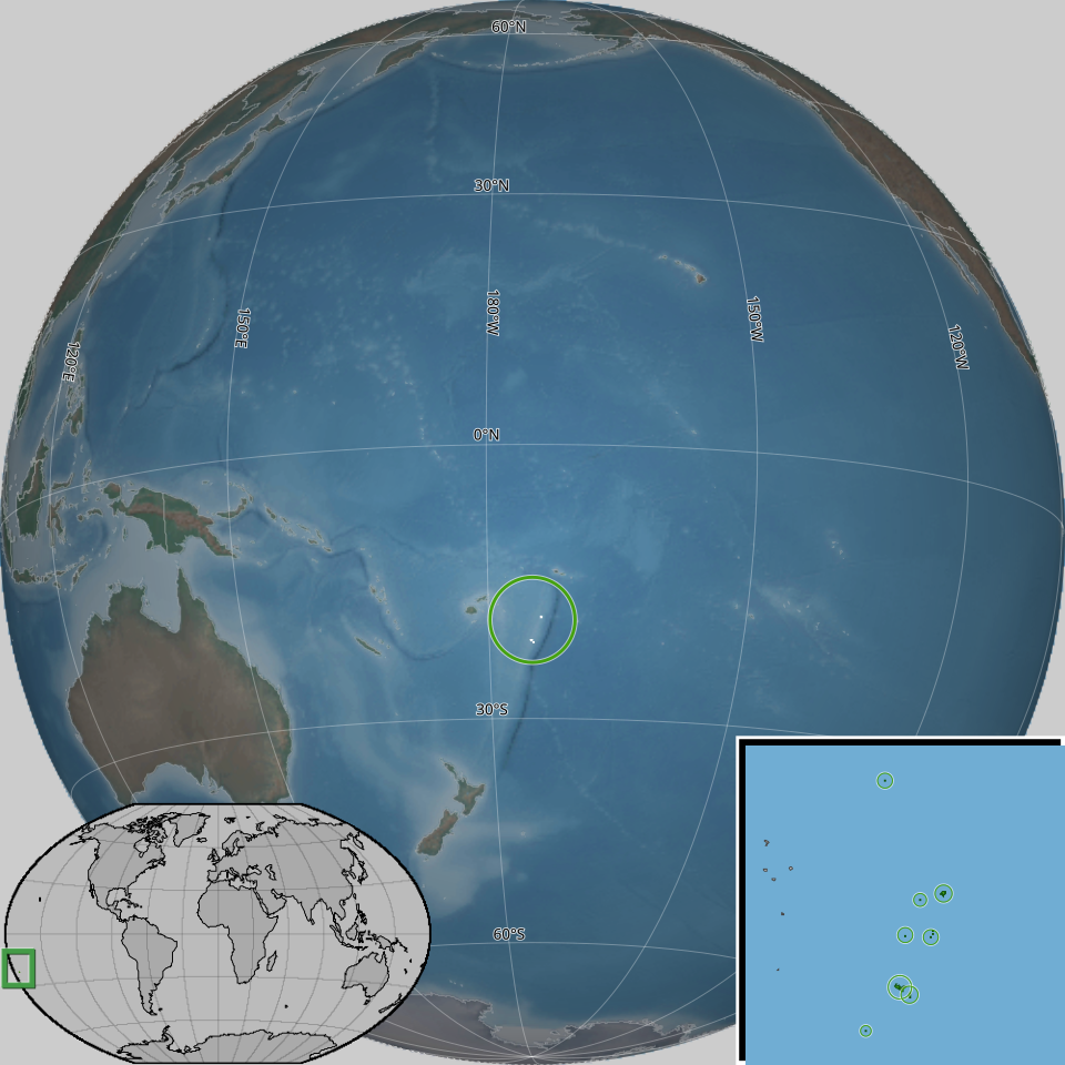 Map of Tonga