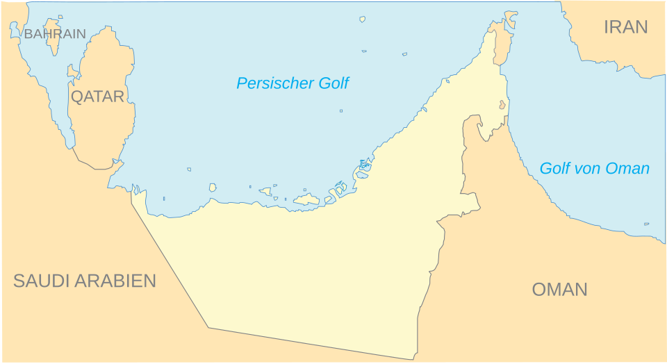 Map of UAE