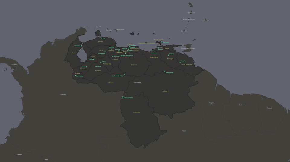Map of Venezuela
