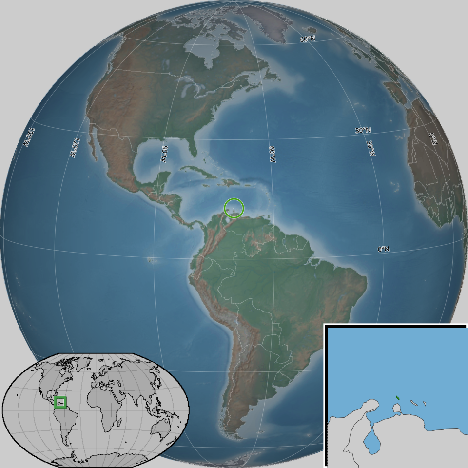 Map of Aruba