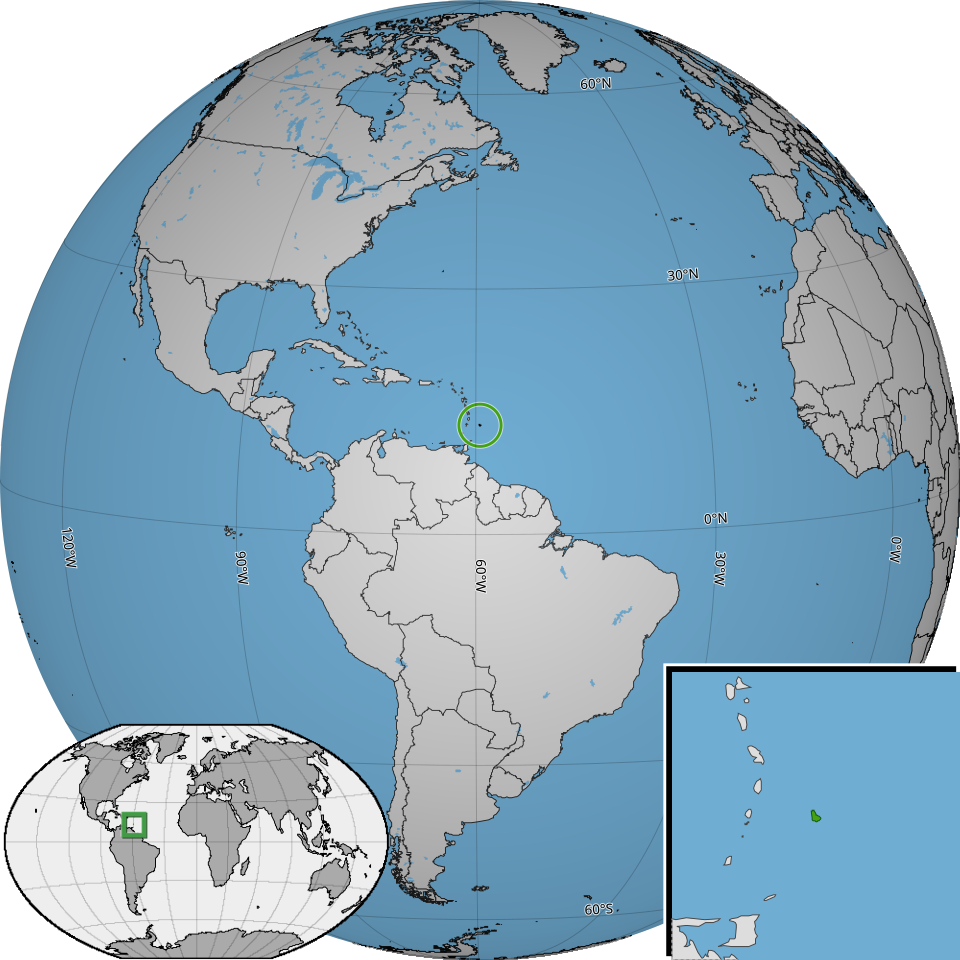 Map of Barbados