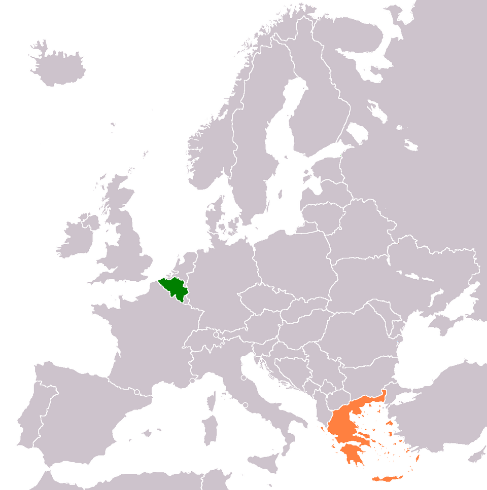 Map of Belgium