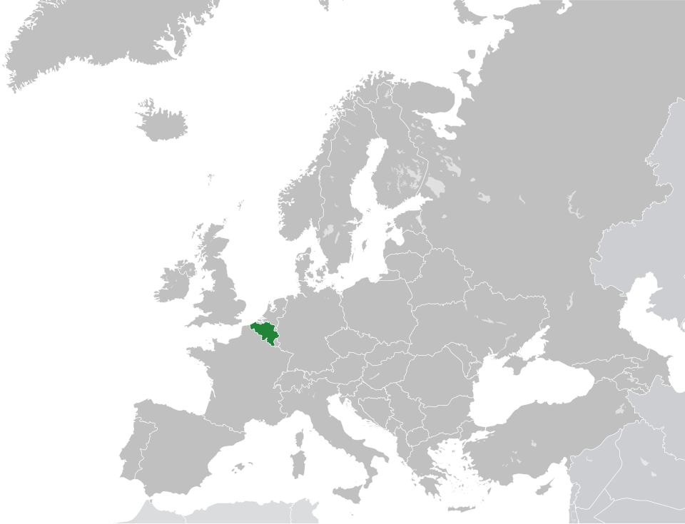 Map of Belgium
