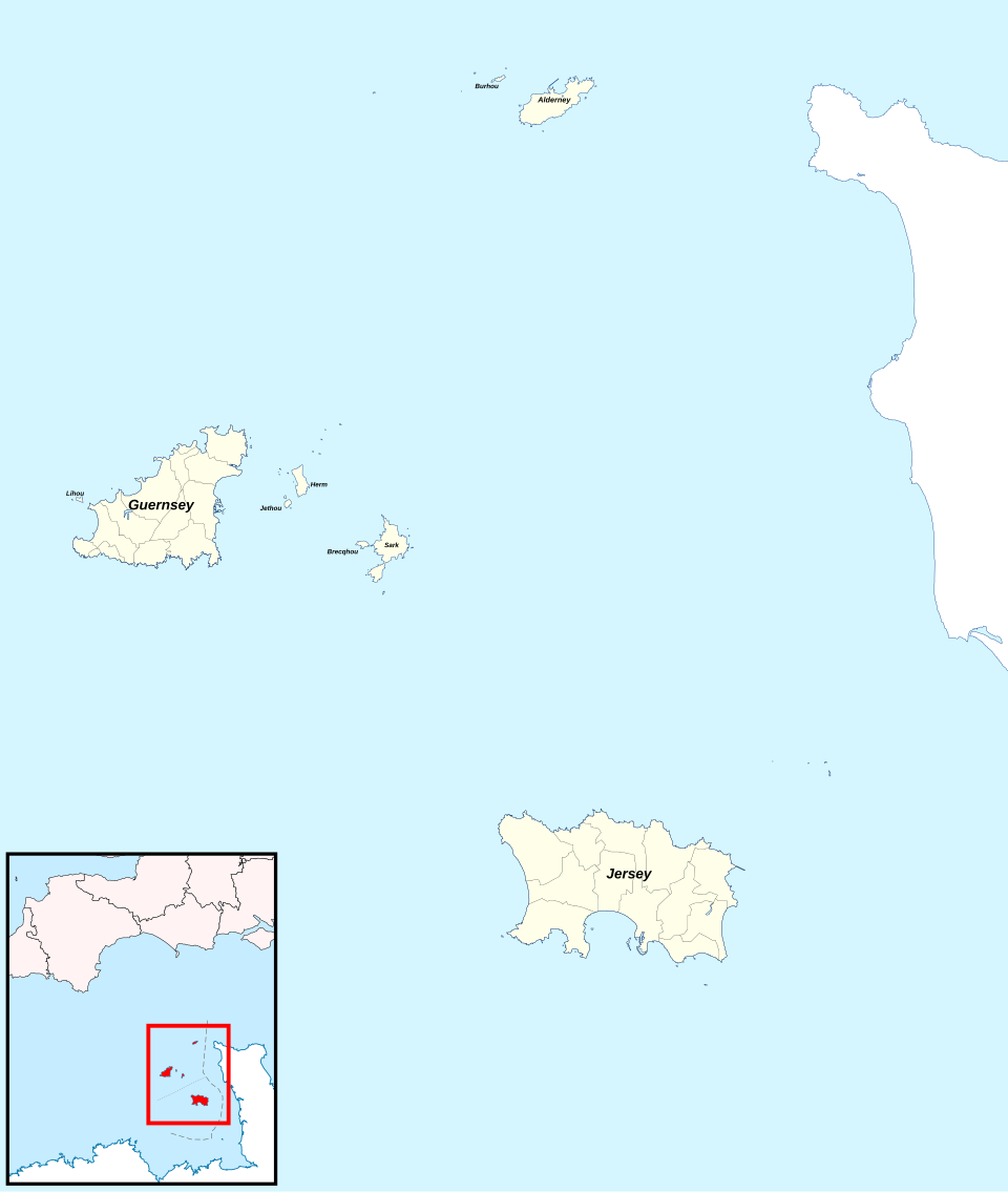 Map of Channel Islands
