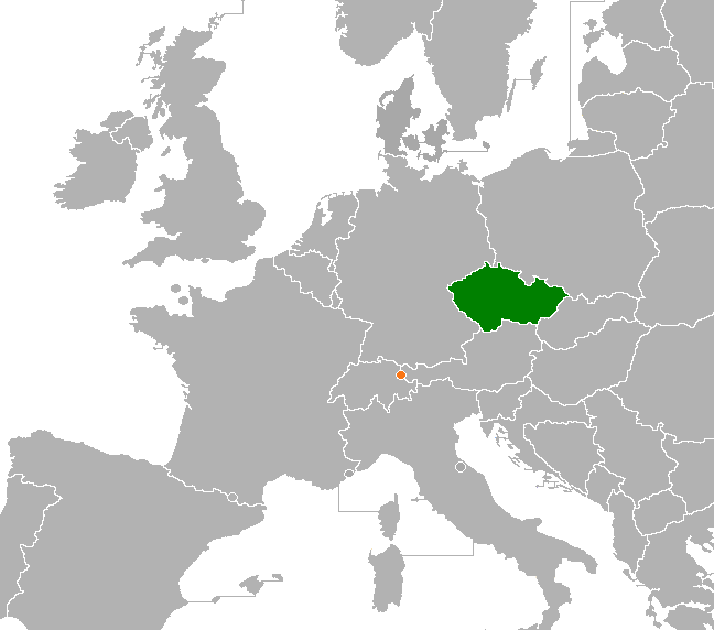 Map of Czech Republic