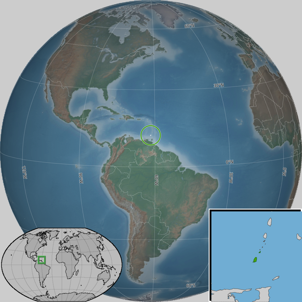 Map of Grenada