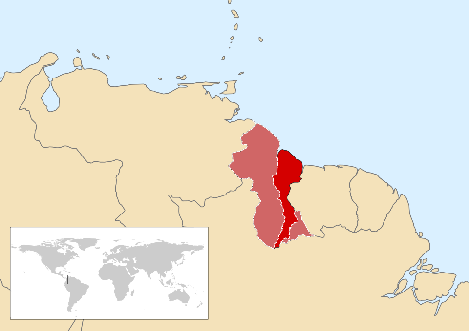 Map of Guyana