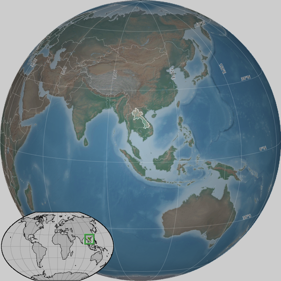 Map of Laos