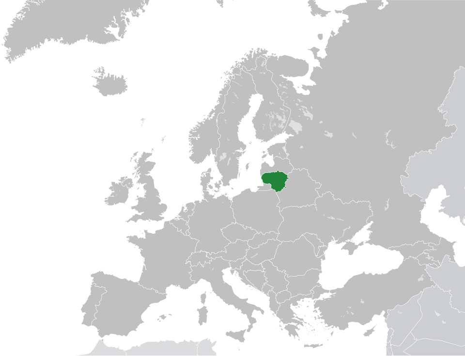 Map of Lithuania