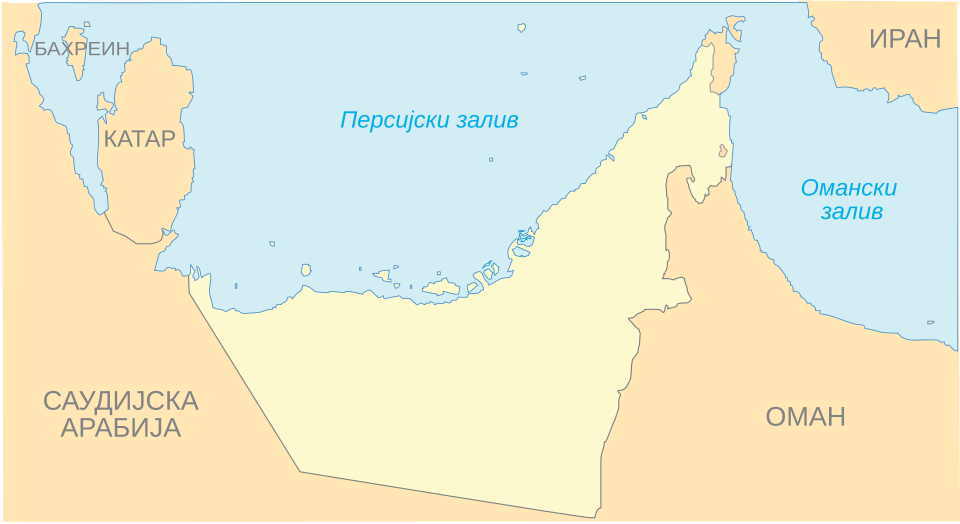 Map of UAE