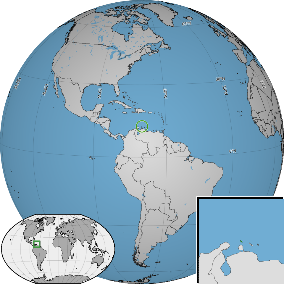 Map of Aruba