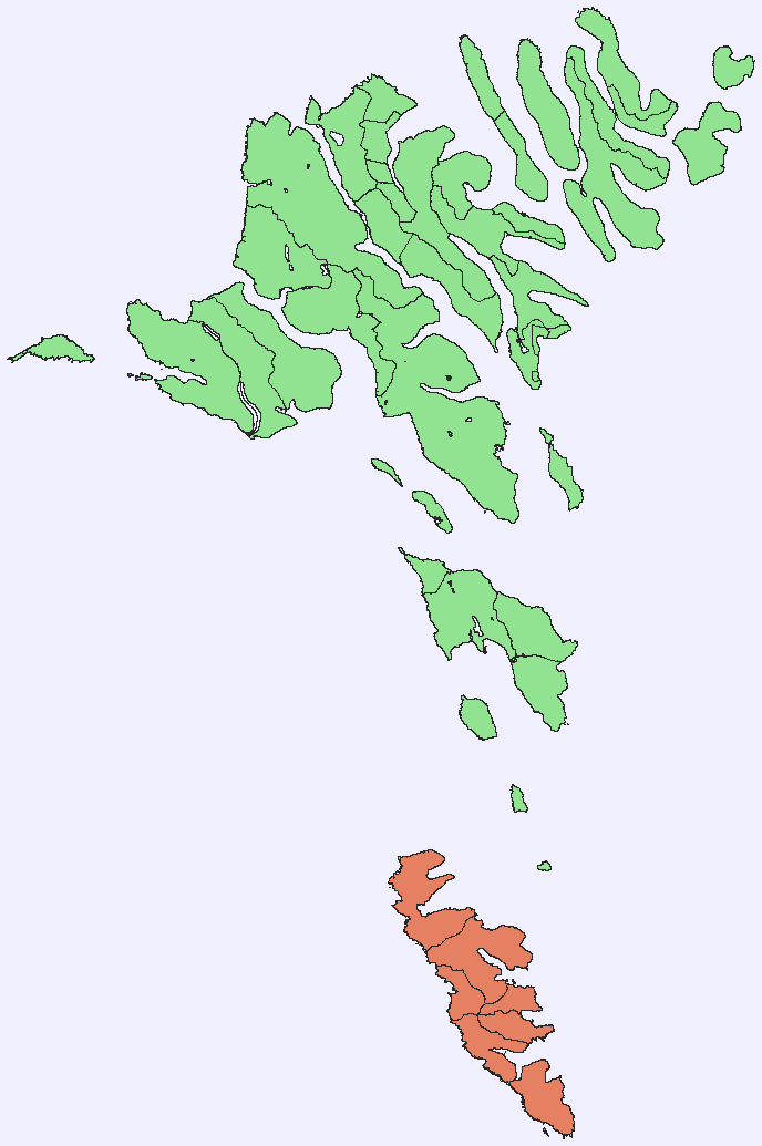 Map of Faroe Islands