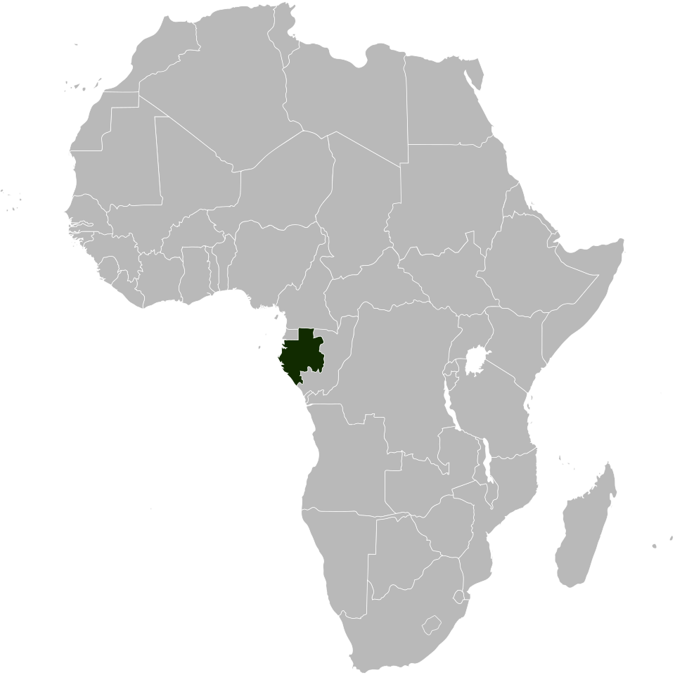Map of Gabon