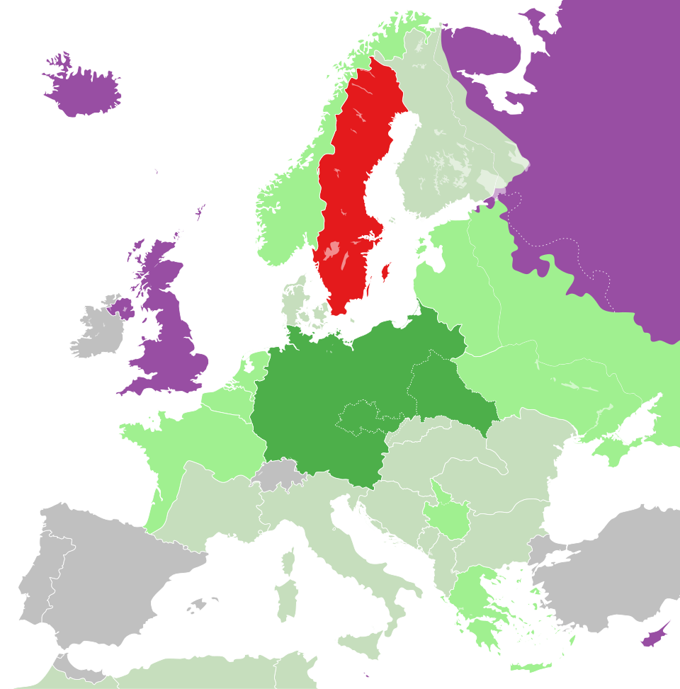 Map of Sweden