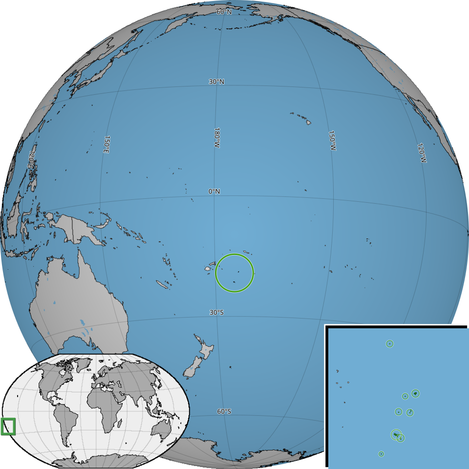 Map of Tonga