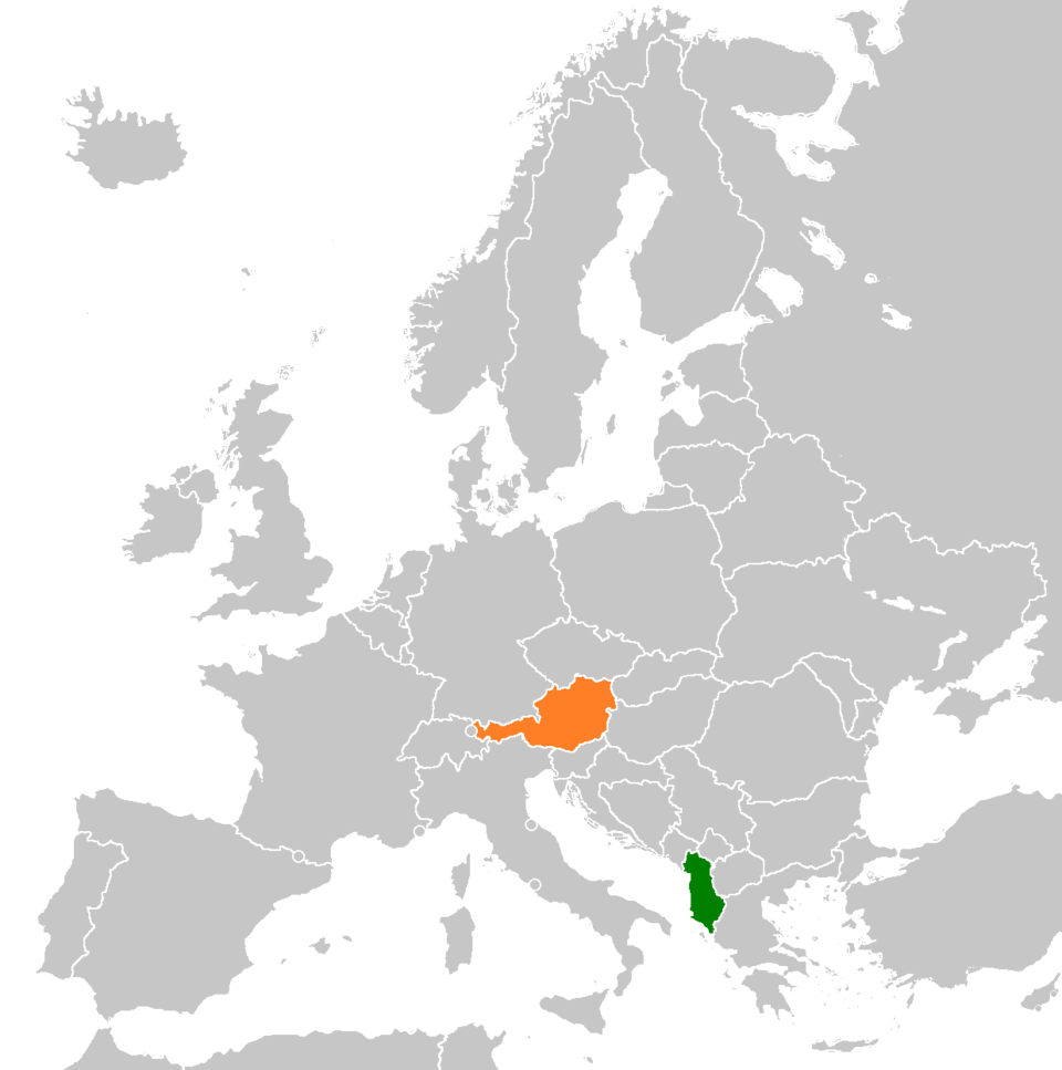 Map of Albania