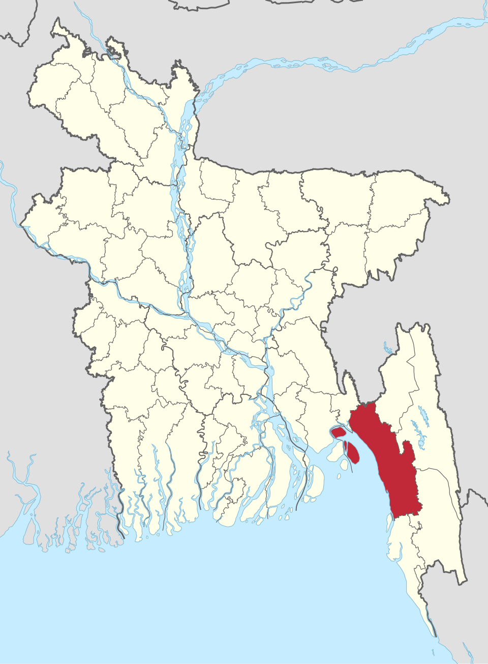 Map of Bangladesh