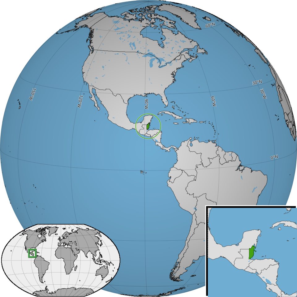 Map of Belize