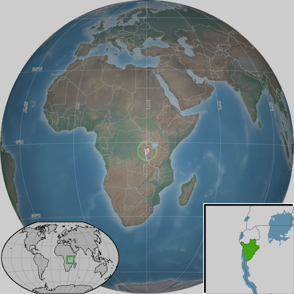 Map of Burundi