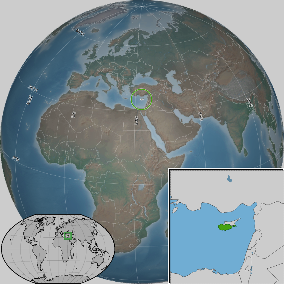 Map of Cyprus