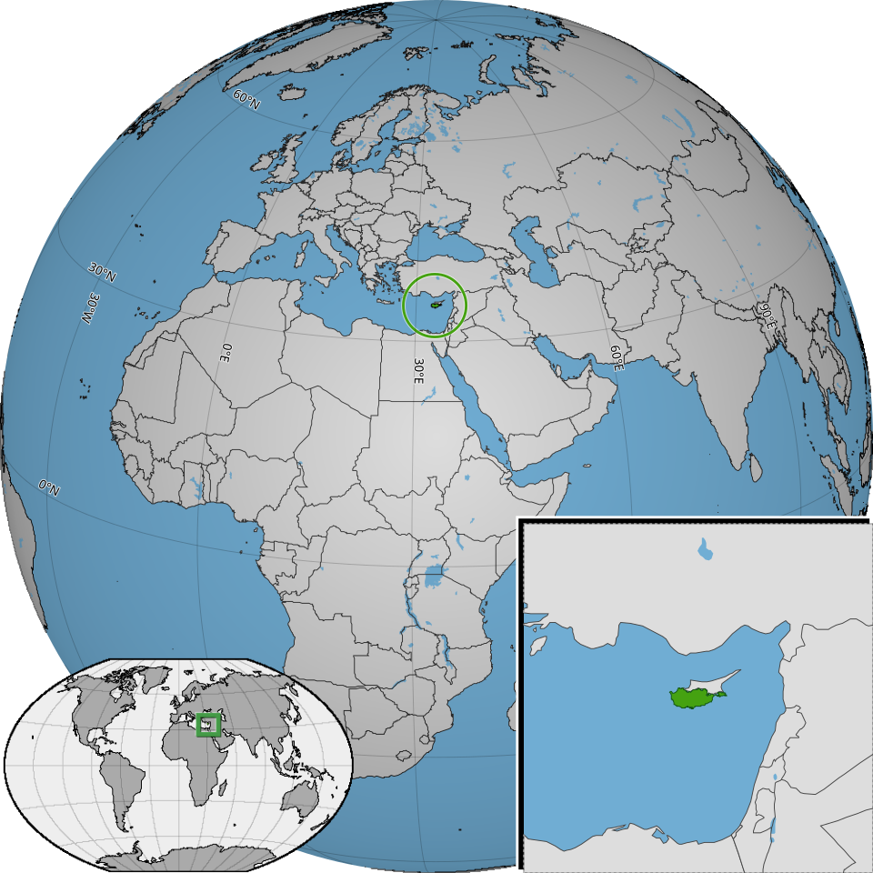 Map of Cyprus