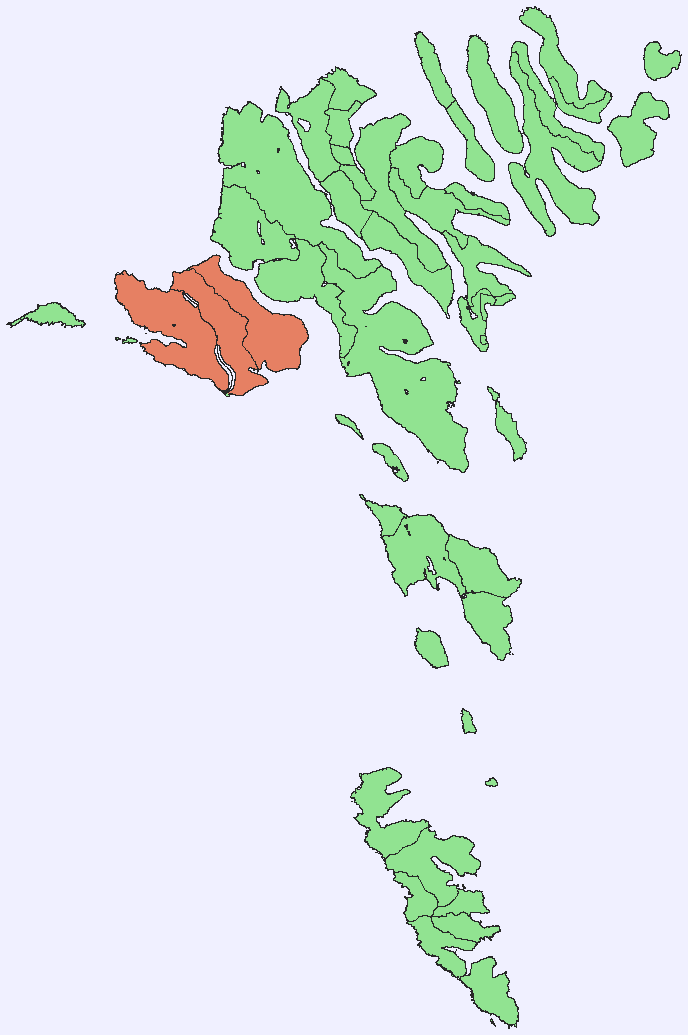 Map of Faroe Islands