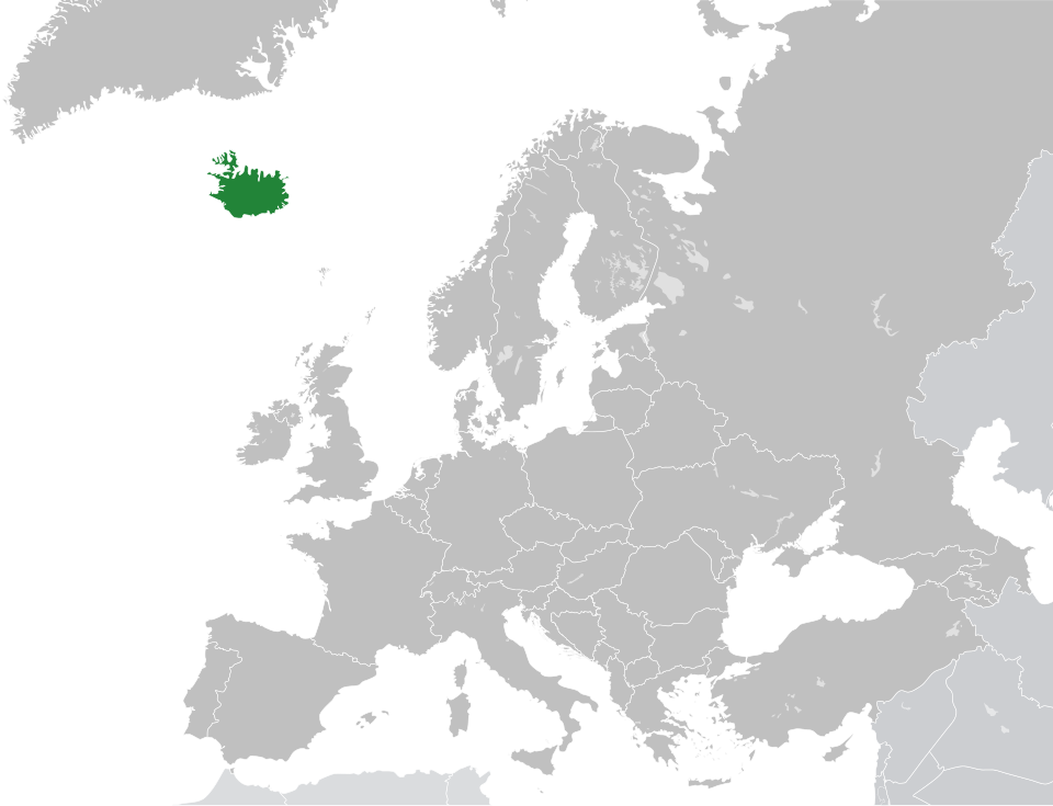Map of Iceland