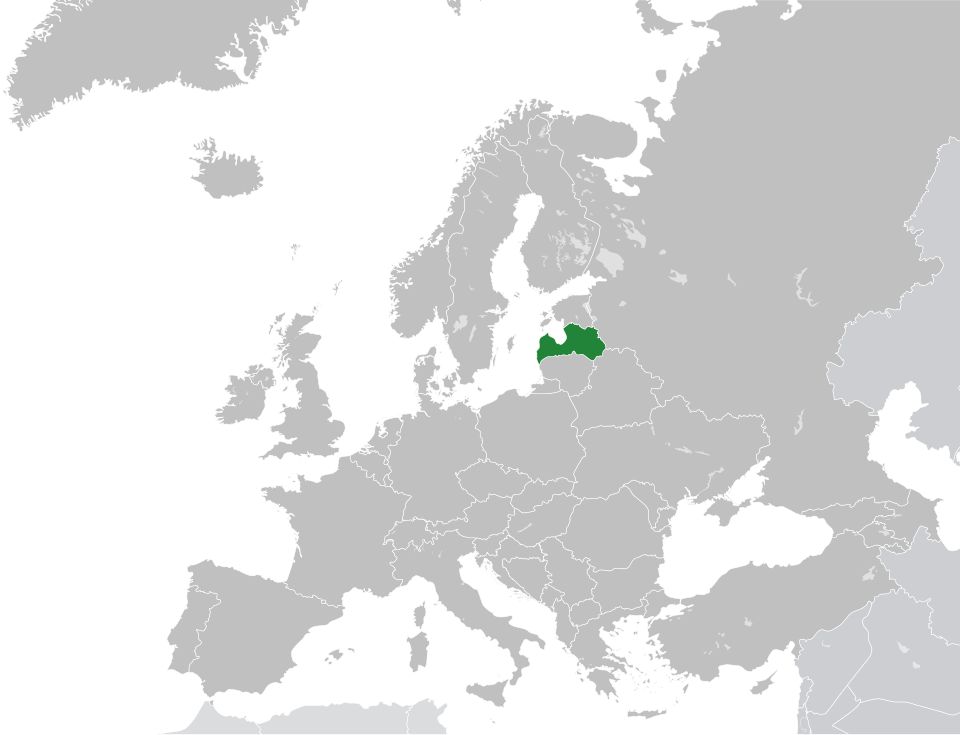 Map of Latvia