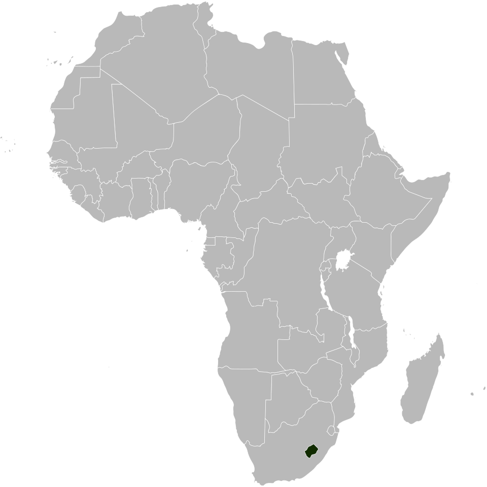 Map of Lesotho