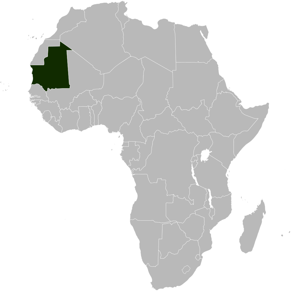 Map of Mauritania