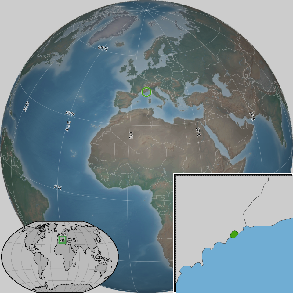 Map of Monaco