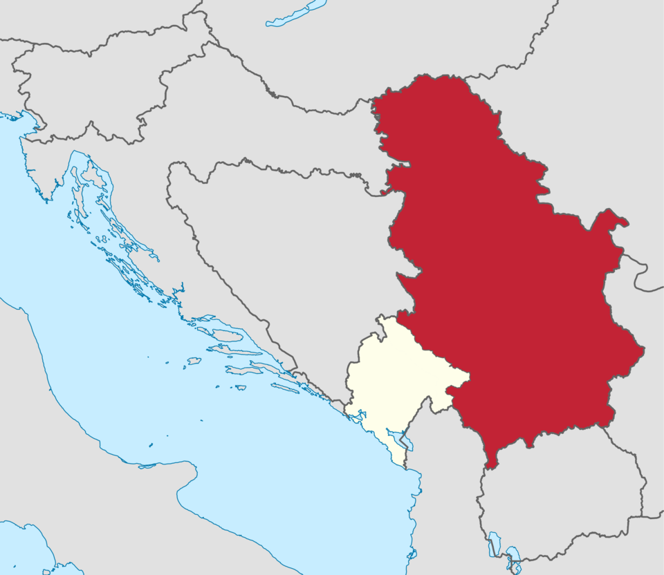 Map of Serbia