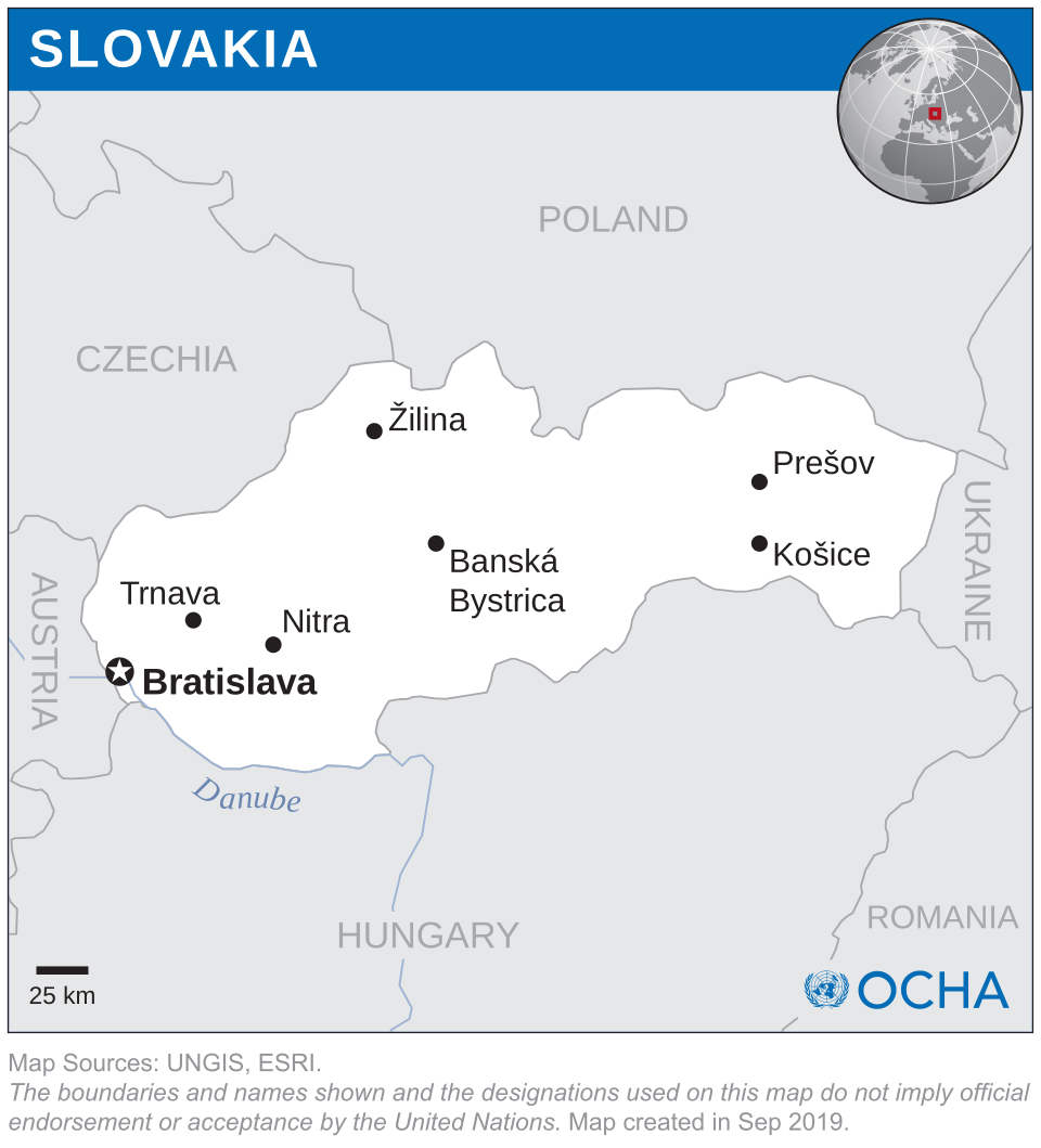Map of Slovakia