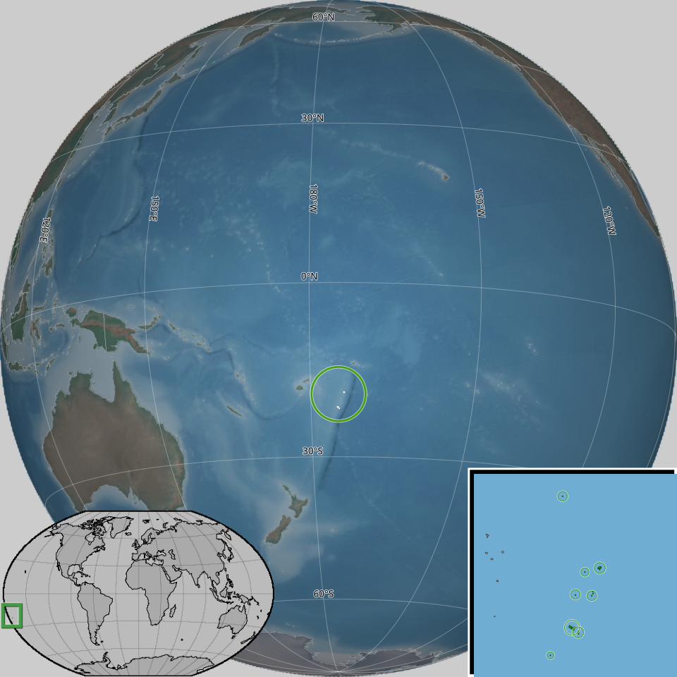 Map of Tonga