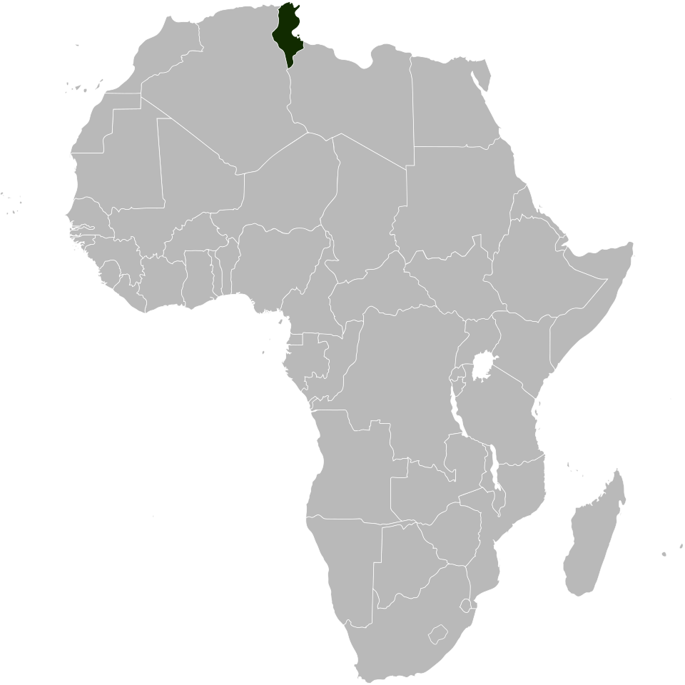 Map of Tunisia