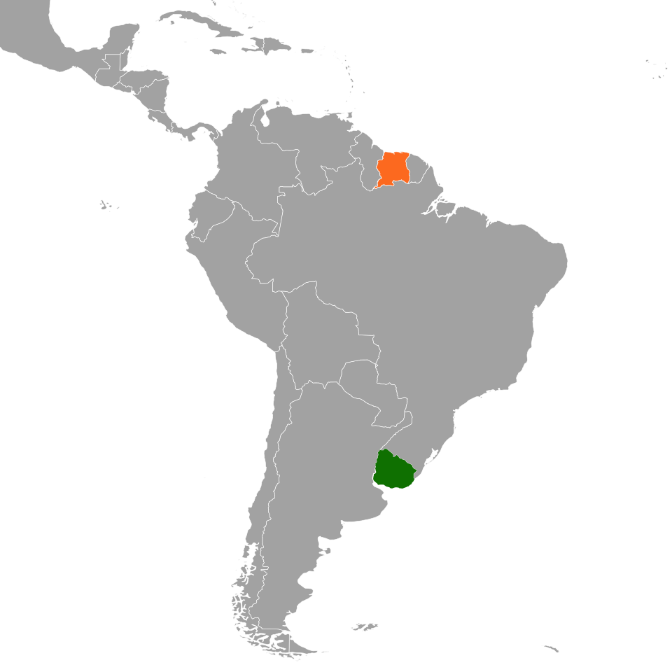 Map of Uruguay