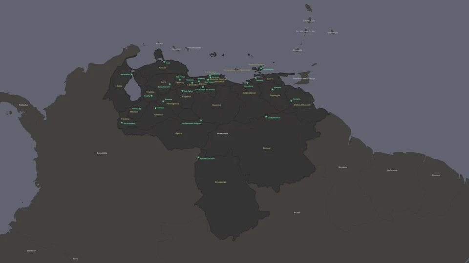 Map of Venezuela